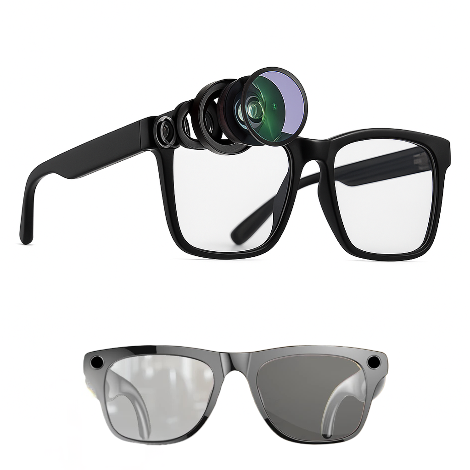 VisionX AI Smart Glasses — HD Display | Bluetooth + Built-in Speaker | Wearable Tech