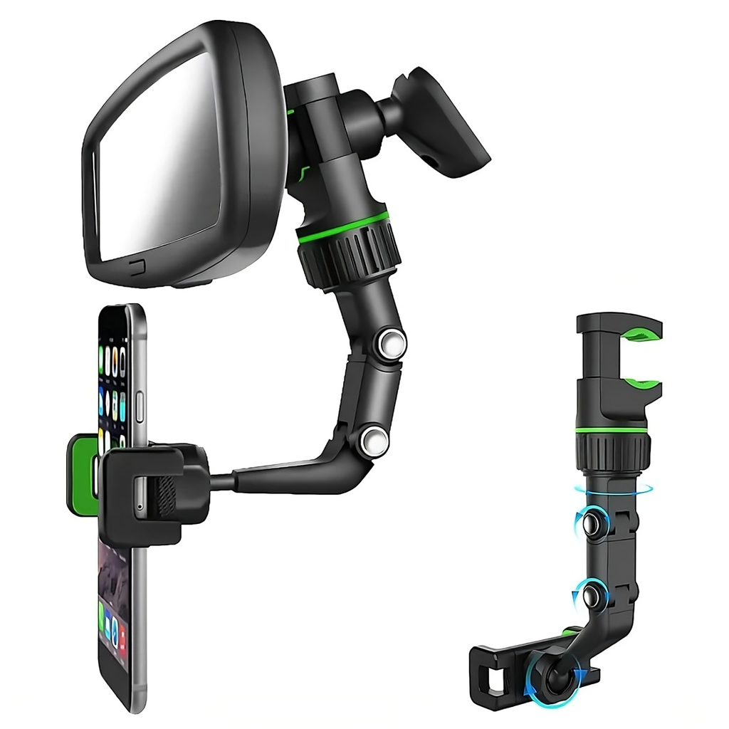 MirrorMount Pro — Multifunctional Rearview Mirror Phone Holder | Universal Car Mount | Hands-Free Navigation