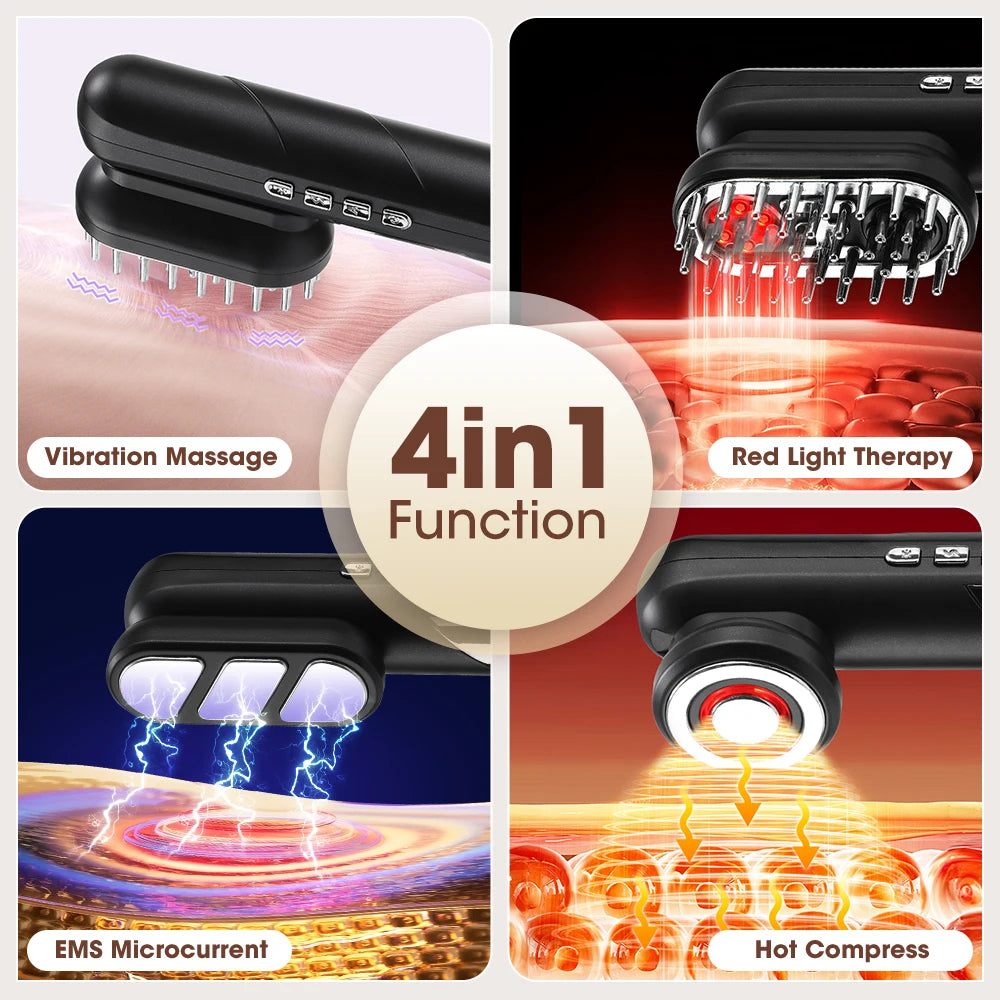 ScalpCare Pro — 4-in-1 Electric EMS Scalp Massager | Hair Growth + Relaxation