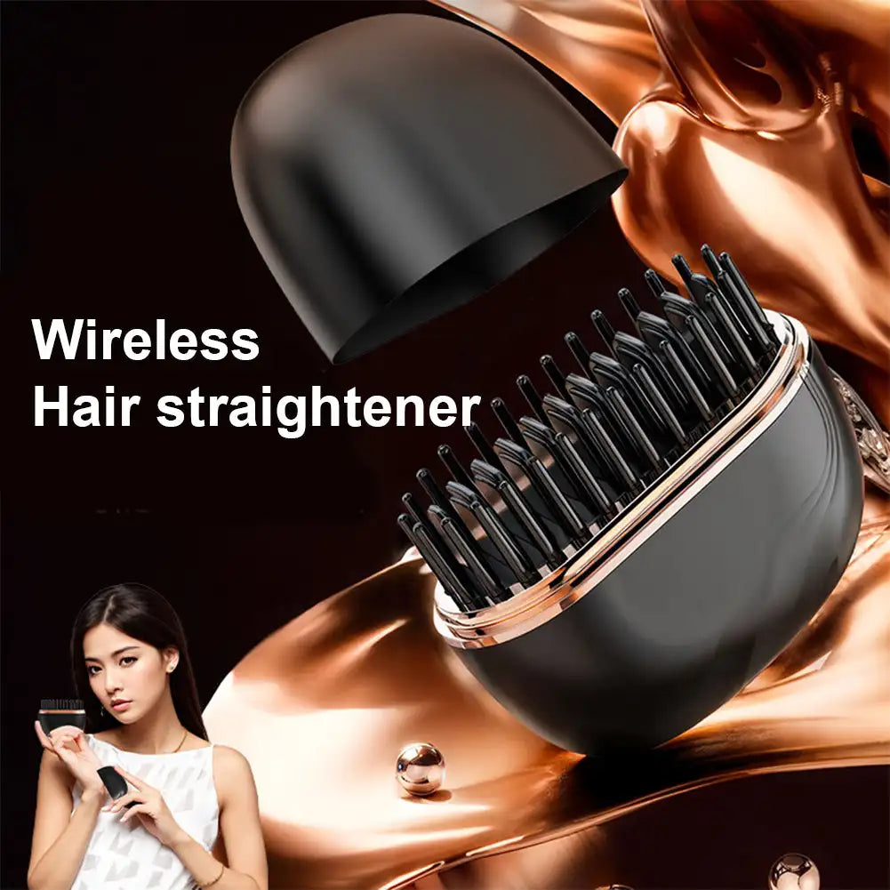 GlideSlim Pro — Mini Rechargeable Hair Straightener | Fast Heat + USB Charging | Travel Ready