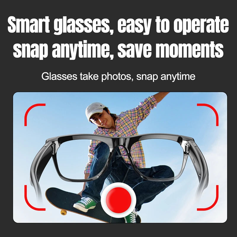 VisionX AI Smart Glasses — HD Display | Bluetooth + Built-in Speaker | Wearable Tech