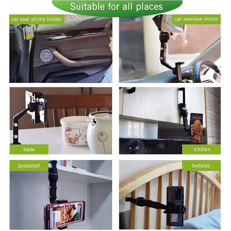 MirrorMount Pro — Multifunctional Rearview Mirror Phone Holder | Universal Car Mount | Hands-Free Navigation