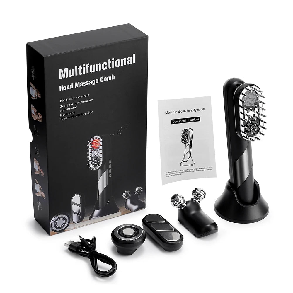 ScalpCare Pro — 4-in-1 Electric EMS Scalp Massager | Hair Growth + Relaxation