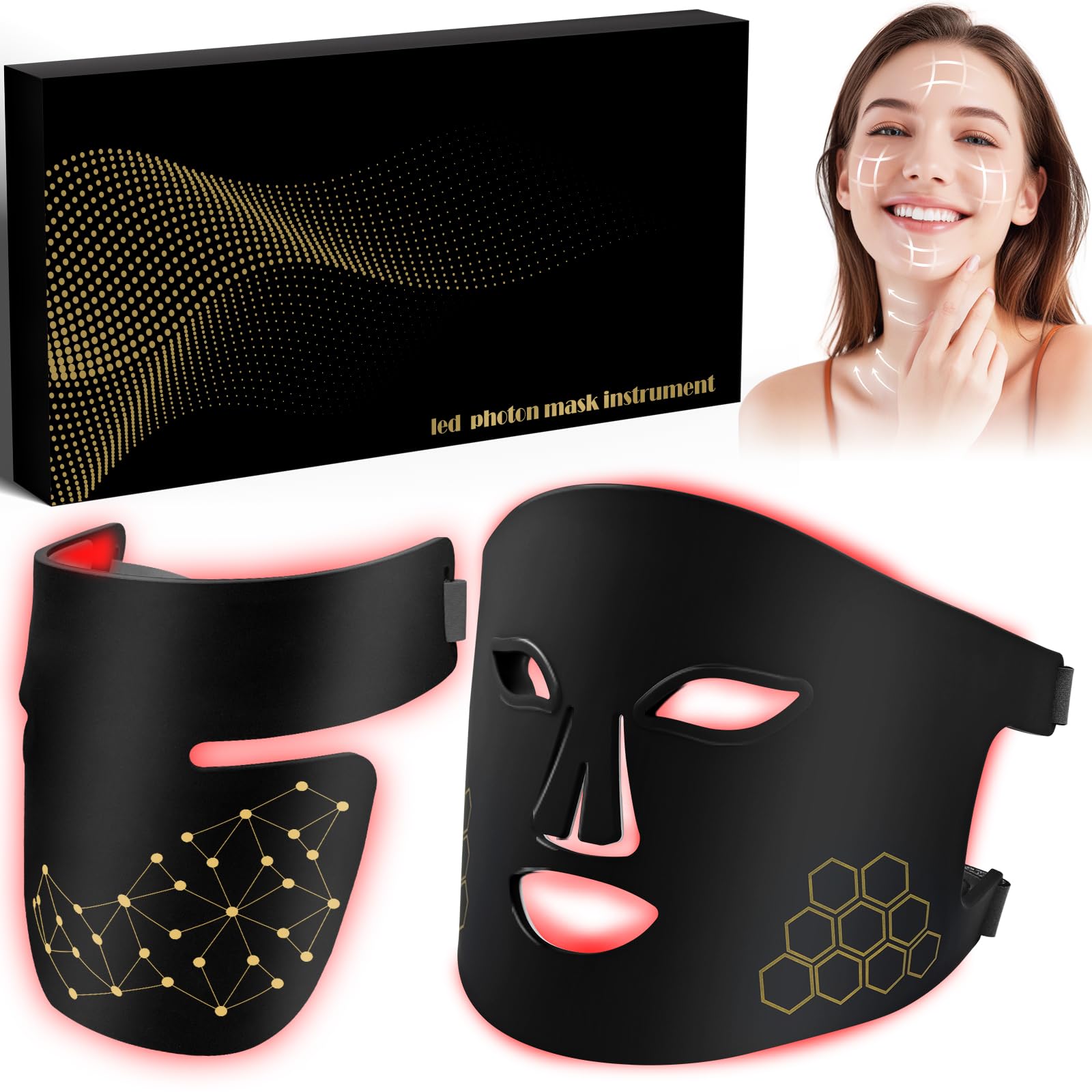 GlowMask Pro — 7-Color LED Red Light Therapy Face Mask | Anti-Aging + Acne + Skin Renewal