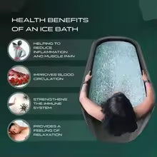 IcePlunge Pro — 132 Gal Portable Inflatable Ice Bath Pod | Cold Water Therapy + Recovery