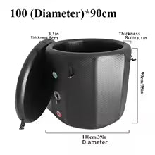 IcePlunge Pro — 132 Gal Portable Inflatable Ice Bath Pod | Cold Water Therapy + Recovery